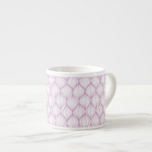 Xícara De Espresso O ogee roxo listra o fundo do teste padrão