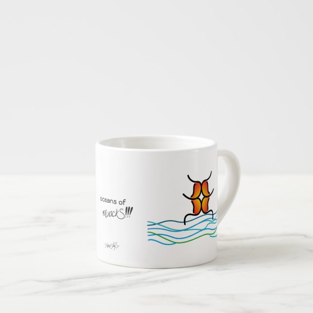 Xícara De Espresso oceanos de muackS!!! - Alma (Frente Esquerda)