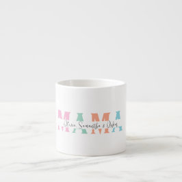 Xícara De Espresso Oferta personalizada de Dia de as mães MAMA Pastel