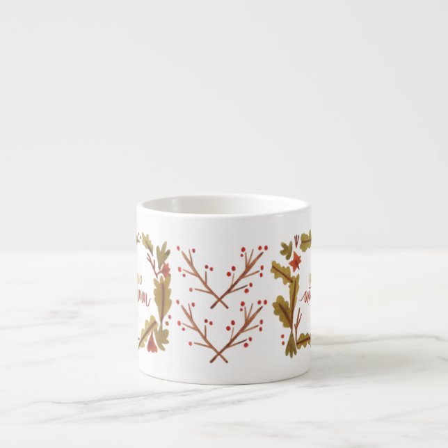 Xícara De Espresso olá no outono (Frente)