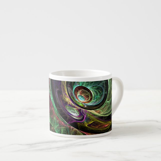 Xícara De Espresso Olho para a Abstrato de Arte Espresso Mug (Frente Esquerda)