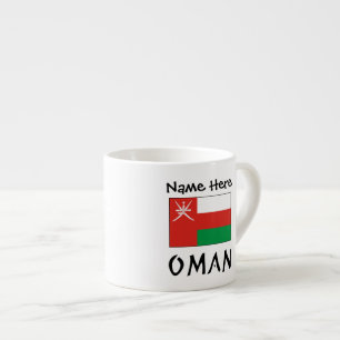 Xícara De Espresso Oman Imani Flag Personalizado
