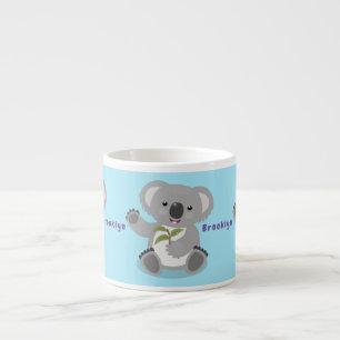 Xícara De Espresso Óptica de desenho animado, feliz e bonito