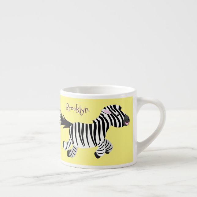 Xícara De Espresso Óptica engraçada e engraçada com desenho animado (Direita)