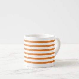 Xícara De Espresso orange & white stripes – orange-weiß gestreift
