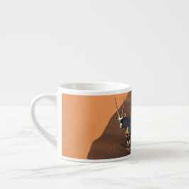 Xícara De Espresso Oryx na borda, Namíbia