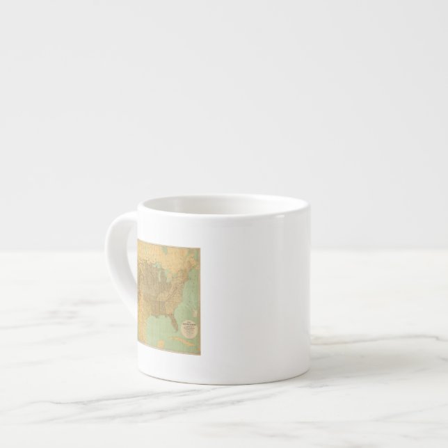 Xícara De Espresso Os Estados Unidos e territórios (Frente Esquerda)