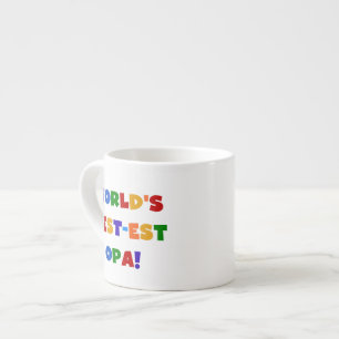 Xícara De Espresso Os melhores presentes de cores brilhantes de Opa d