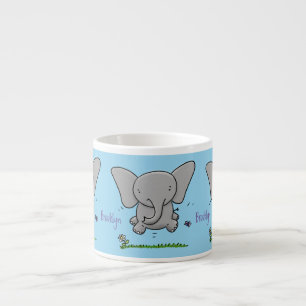 Xícara De Espresso Ótima ilustração de desenho animado de elefante be