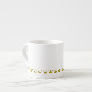 Xícara De Espresso Ouro Crowns Border + suas ideias