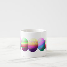Ovos de Páscoa Coloridos Espresso Mug