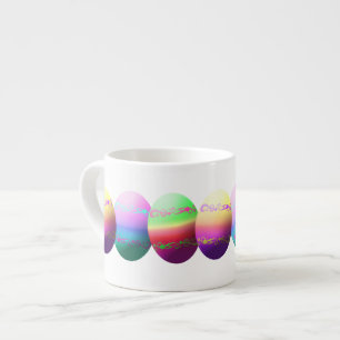 Xícara De Espresso Ovos de Páscoa Coloridos Espresso Mug