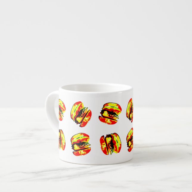Xícara De Espresso Padrão de Burger (Frente Esquerda)