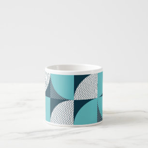 Xícara De Espresso Padrão de forma geométrica criativa