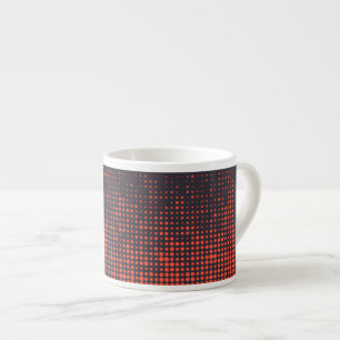 Xícara De Espresso Padrão de pontos laranja, moderno, urbano de meio