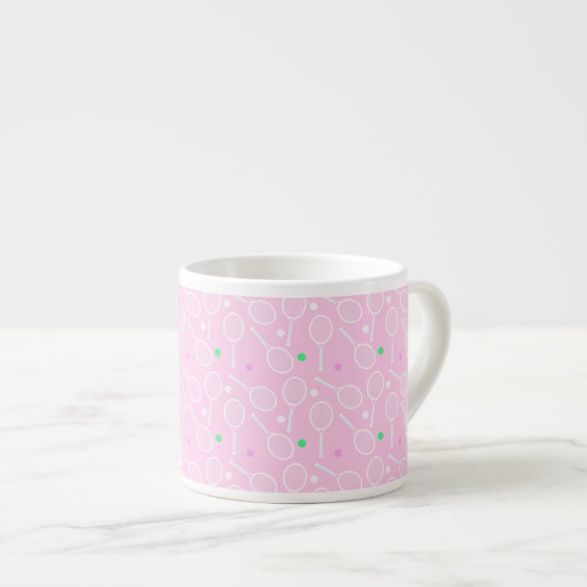 Xícara De Espresso Padrão do rack tênis cor-de-rosa (Frente Esquerda)