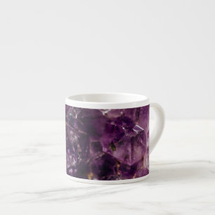 Xícara De Espresso Padrão Energético Purple Ametyst Crystal Quartz