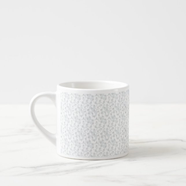 Xícara De Espresso Padrão Geométrico de Inverno Personalizado (Esquerda)