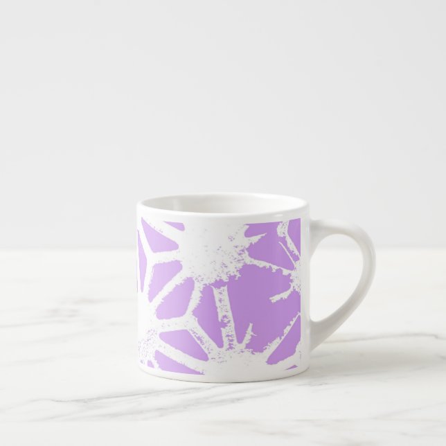 Xícara De Espresso Padrão geométrico lilac (Direita)