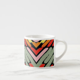 Xícara De Espresso Padrão Multicolorido do Sudoeste
