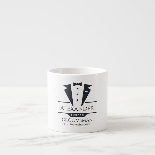Xícara De Espresso Padrinho de casamento de presentes de festa de cas (Frente)