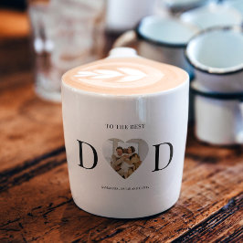 Xícara De Espresso Pai de Fotografia do Coração Personalizado | Melho