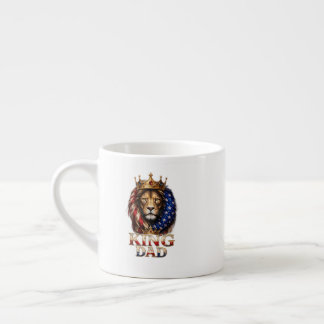 Xícara De Espresso Pai Leão da Bandeira Americana 