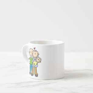 Xícara De Espresso Pais Novos Bebês Novos Camisetas e Presentes