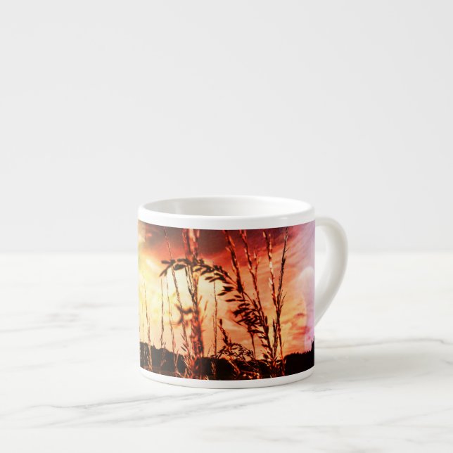 Xícara De Espresso Paisagem Rural Espresso Mug (Frente Esquerda)