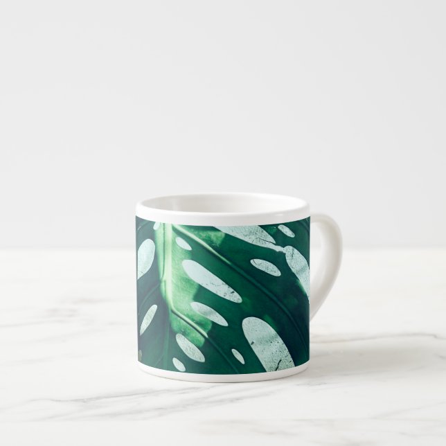 Xícara De Espresso Palmeira Folha Espresso Mug (Frente Esquerda)