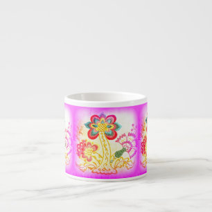 Xícara De Espresso palmeiras rosa espresso mug