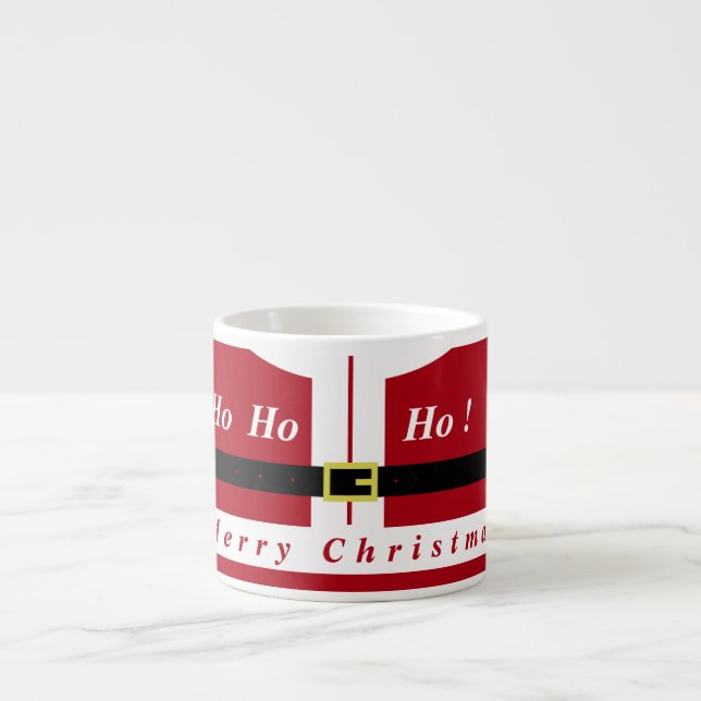 Xícara De Espresso Papais noeis de Natal engraçados (Frente)