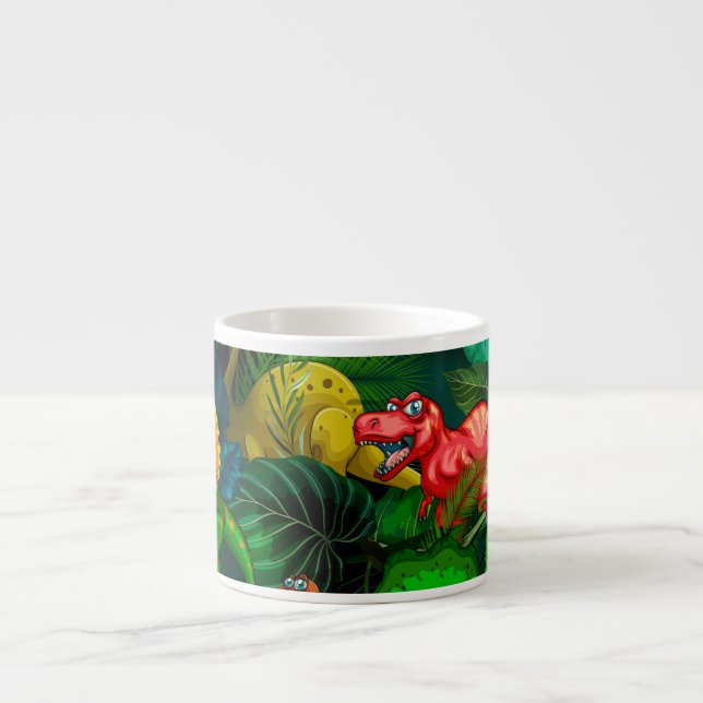 Xícara De Espresso Parque dos Dinossauros (Frente)
