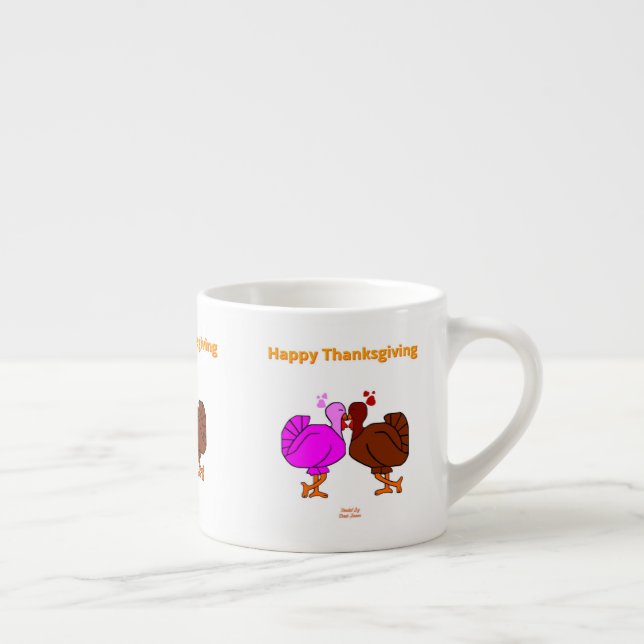 Xícara De Espresso Passão de Ação de Graças Espresso Mug (Direita)