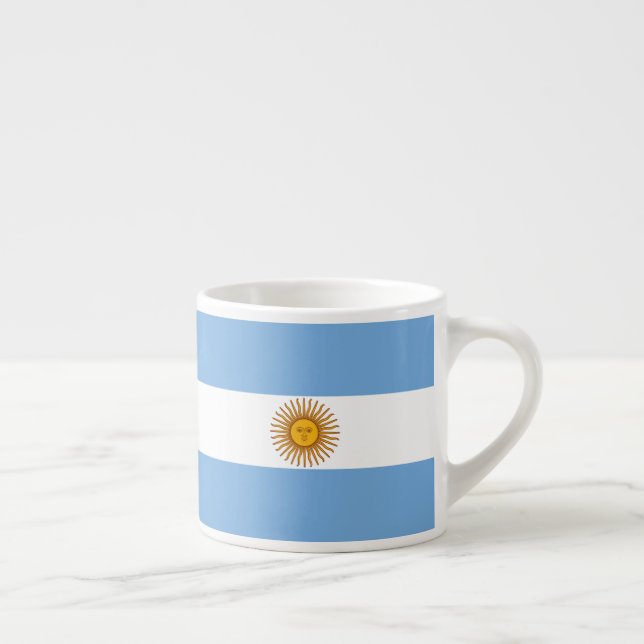 Xícara De Espresso Patriótico Nacional da Argentina (Direita)