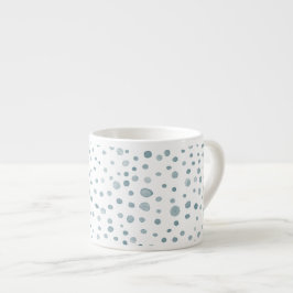 Xícara De Espresso Peacock Confetti Watercolor Dots Espresso Mug