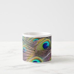 Xícara De Espresso Penas de Peacock