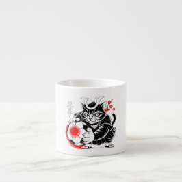 Xícara De Espresso Perfeito para Fãs de Anime e Amantes de Futebol