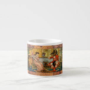Xícara De Espresso Personagens Clássicos de Contos de Fadas da Bela F