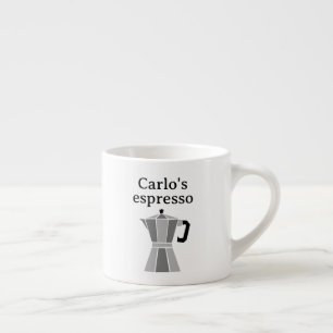 Xícara de espresso personalizada com design de mok