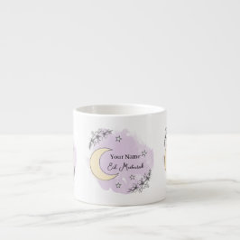 Xícara De Espresso Personalized Lavender Eid Mubarak Espresso Mug
