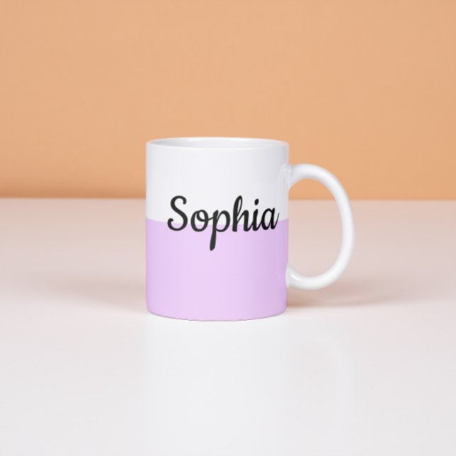 Xícara De Espresso Personalized Pastel Name Mug Custom Coffe Cup gift (Criador carregado)