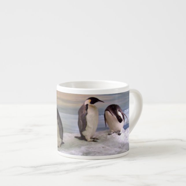 Xícara De Espresso Pinguins de rei (Frente Esquerda)