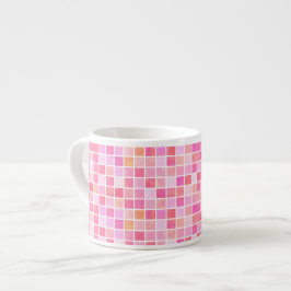 Xícara De Espresso Pink Tiles Espresso Cup