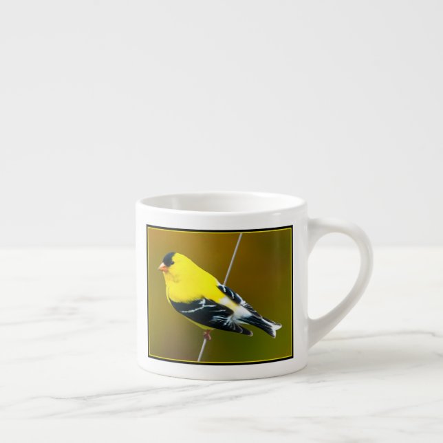 Xícara De Espresso Pintassilgo Americano - Fotografia Original (Direita)