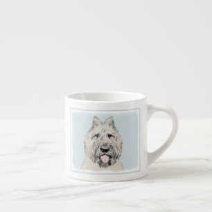 Xícara De Espresso Pintura Bouvier des Flandres - Arte Cachorra Origi