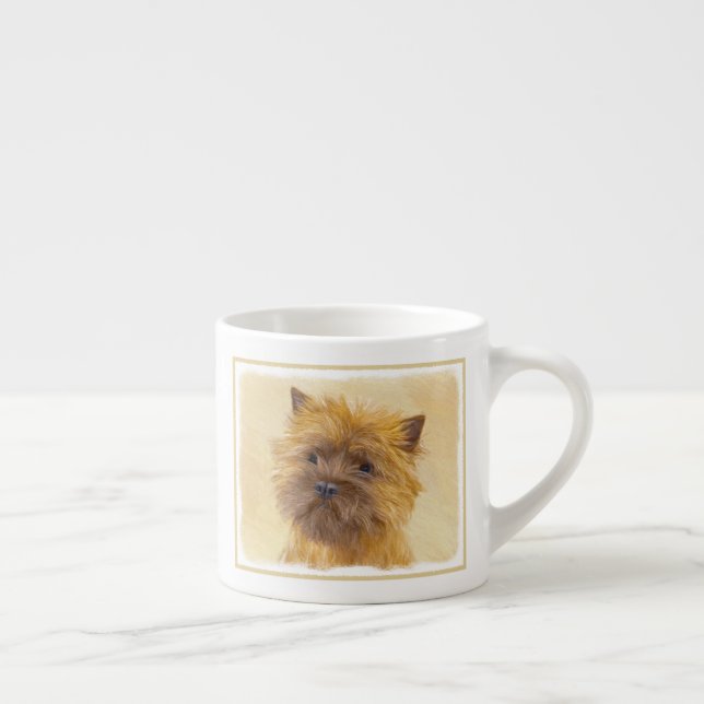 Xícara De Espresso Pintura de Cairn Terrier - Arte de Cachorro Origin (Direita)