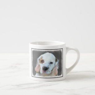 Xícara De Espresso Pintura de Espanhol Clumber - Arte de Cachorro Ori