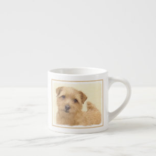 Xícara De Espresso Pintura de Norfolk Terrier - Arte de Cachorro Orig