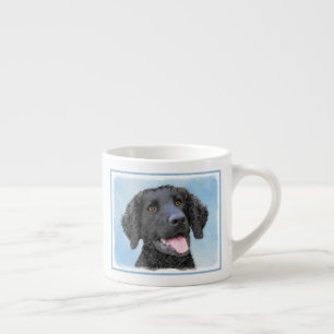 Xícara De Espresso Pintura De Retriever Revestida Por Cachorro - Arte